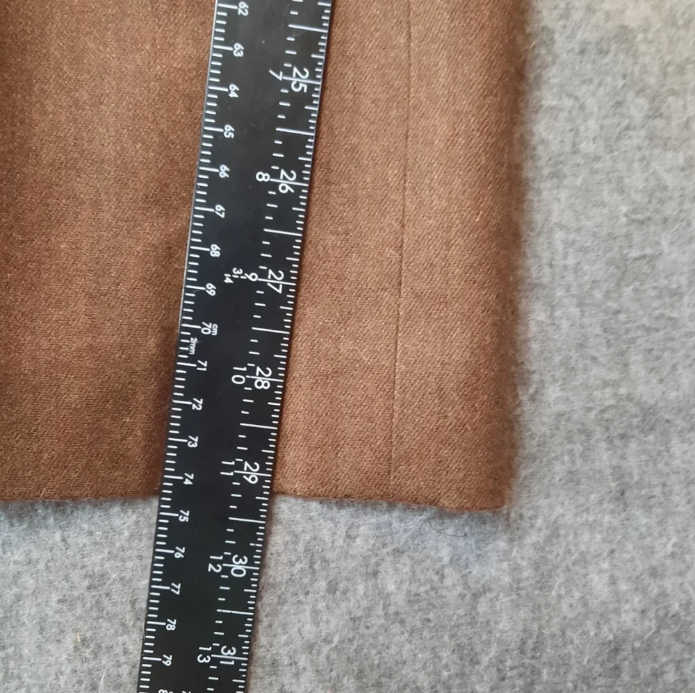 Brooks Brothers Dress Pants Womans 4 Petite Brown Wool-Cashmere Formal Preppy